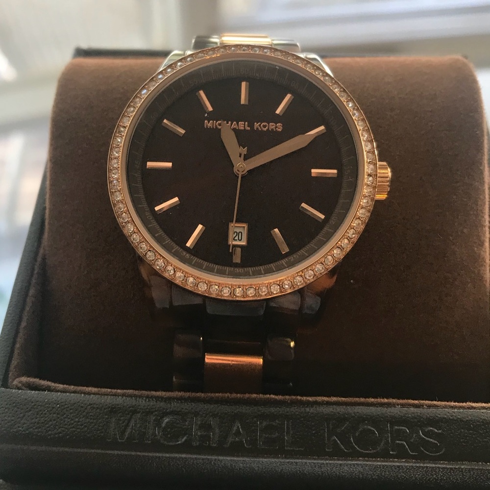 Michael kors Brown Tortoise Shell Watch